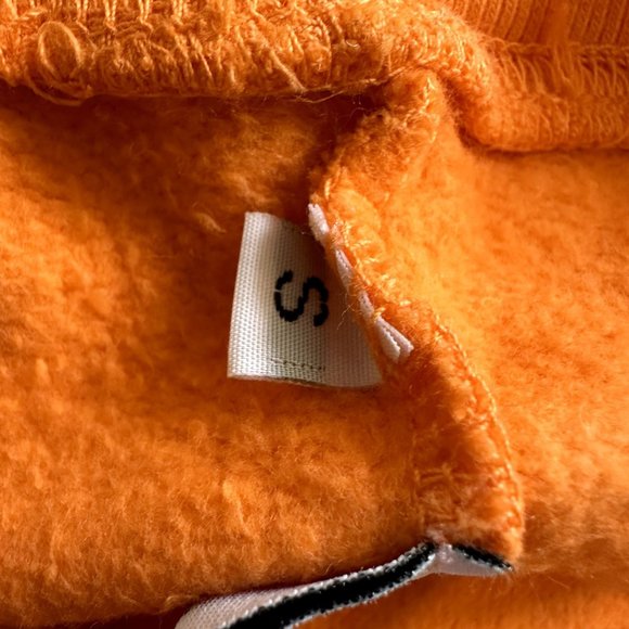 AKIRE Sport by Erika Orange Oversized Crewneck Sweatshirt Women Small S - Picture 4 of 8